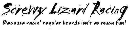 Screwy Lizard Racing website